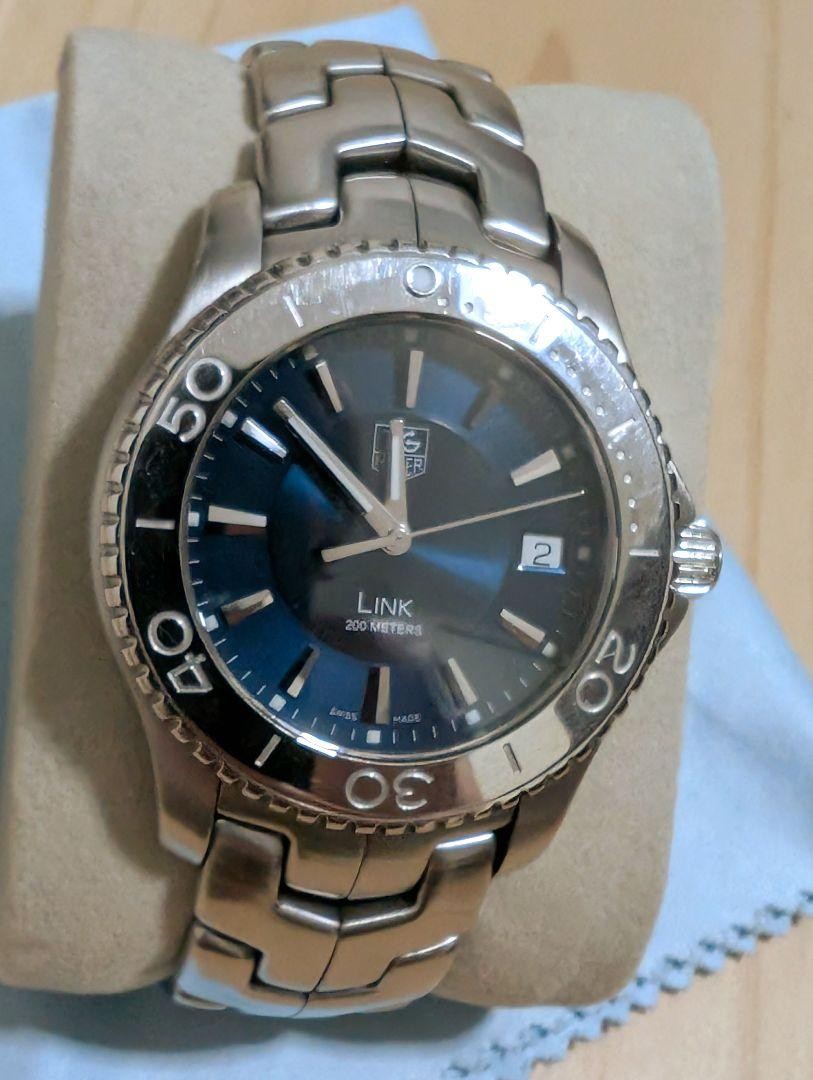 TAG Heuer Link Date WJ1112 Quartz Watch 115715 Silver Dial