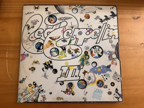 Led Zeppelin III Record Vinyl With Wheel
