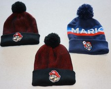 Lot of 3 Mario Beanie Beanies Hat Kids Children Nintendo