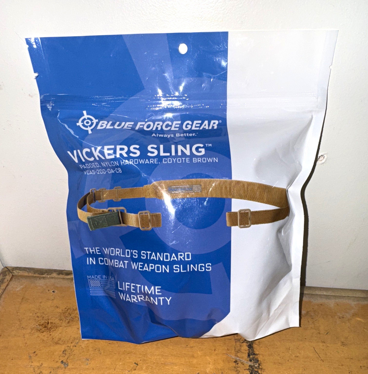 Blue Force Gear Vickers Padded Adjustable Nylon Tactical Sling Coyote VCAS-200