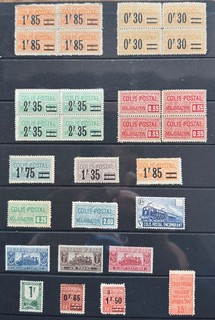 1901 à 1944 lot Colis Postaux majoration France train cote 330€ sans ch ★★ MNH