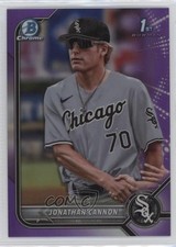 2022 Bowman Draft Chrome Purple Refractor 90/250 Jonathan Cannon #BDC-180 z2s