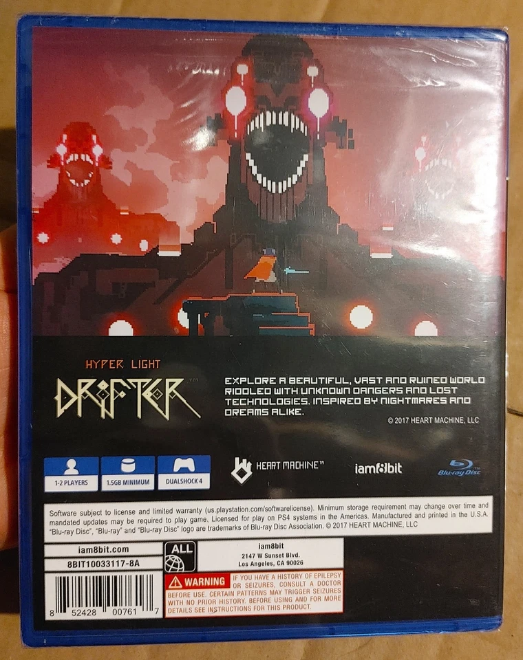  (BRAND NEW) Hyper Light Drifter PS4 Iam8bit Edition 🎱 Heart Machine 💜 [RARE] - Image 2 of 2