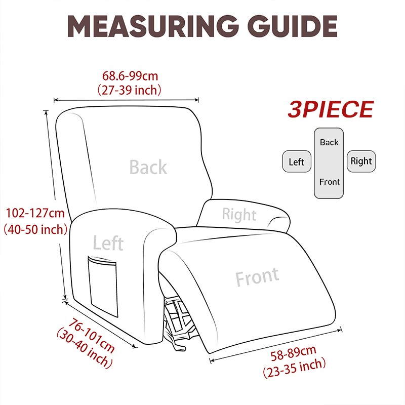 Stretch Recliner Chair Slipcover Lazy Boy Sofa Cover Protector US Stock