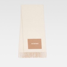 Jacquemus Jacquard Logo Scarf Multi Beige 246AC6875202015 120928172