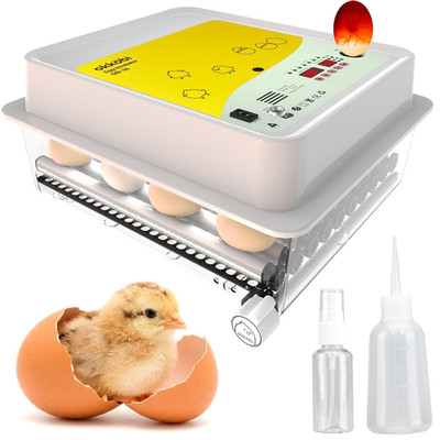 OBI-36 Egg Incubator for Hatching - 36 Eggs - Stable Temperature & Humidity Cont
