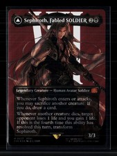 MTG Sephiroth, Fabled SOLDIER (Borderless) (Surge Foil) (0527) FINAL FANTASY