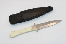 GERRY JEAN CUSTOM COFFIN HANDLE DAGGER BOOT KNIFE WITH SHEATH