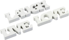 Live Love Laugh Wooden Letters,Valentines Day Table Decorations Supplies,3Pcs