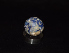 Antique German Unique BUSY TEXTURE OLD SALTED cobalt clay marble .937"