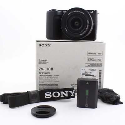 * OPEN BOX FAIR * Sony ZV-E10 II Mirrorless Camera with E PZ 16-50mm Lens (Black