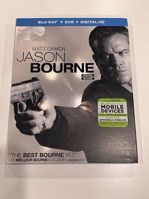 Jason Bourne (Blu-ray/DVD 2-Disc Set, 2016, Canadian)