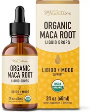 SM Nutrition Maca Root Liquid Drops Organic Energy Support Women Men 2 fl oz