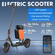 Xmas lot Ideal-Present:-10inch-Foldable-Scooter-w/Cozy-Seat,-10.4Ah,-Dampers!