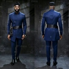 Navy 2 Piece Men Suits Formal Wedding Groom Tuxedos Slim Fit Party Blazer Pants