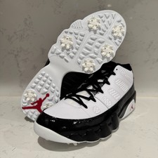 Air Jordan 9 Low Golf White Black True Red FJ5934-100 Size 12.5 B Grade Nike Air Jordan 9 Golf Low White Black True Red Golf Shoes  main image 4