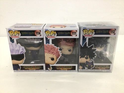 Funko Pop! Vinyl Figures (Lot of 3) Jujutsu Kaisen #'s: 1111, 1112, and 1114
