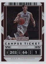 2020 Panini Contenders Draft Picks Variation Campus Ticket Klay Thompson #6 17t2