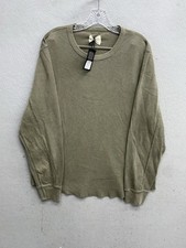 Buck Mason Men's Dried Thyme Venice Wash Vintage Thermal Henley Size XL New 