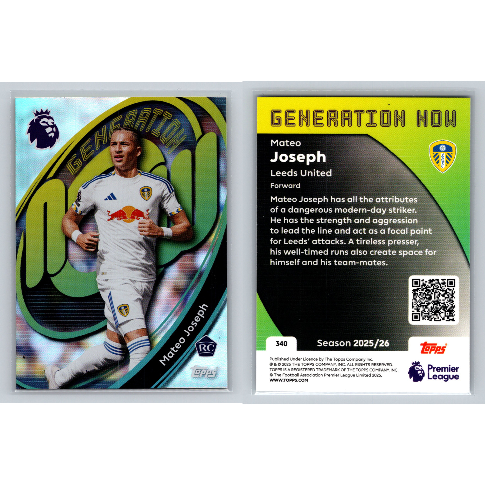 Leeds United Lot Panini Topps Rookie RC Prizm Mosaic Select Insert Parallel 18ct view 19