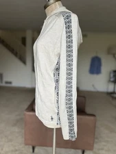 Smartwool Merino Wool Fair Isle Full Zip Cardigan Sweater Hoodie Sz Large L