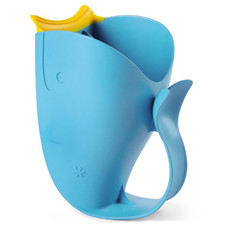 Skip Hop Baby Bath Rinse Cup MOBY Tear-Free Waterfall Rinser Blue Age 0 