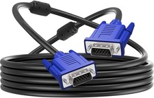 15 Feet VGA to VGA Monitor Cable, HD15 Male to Male, PC, TV, Projector, 1080p