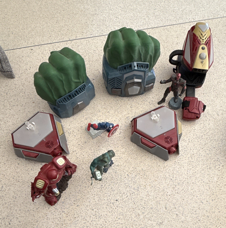 Marvel Playmation Lot - Iron Man, Hulk Hands - Vintage - Discontinued