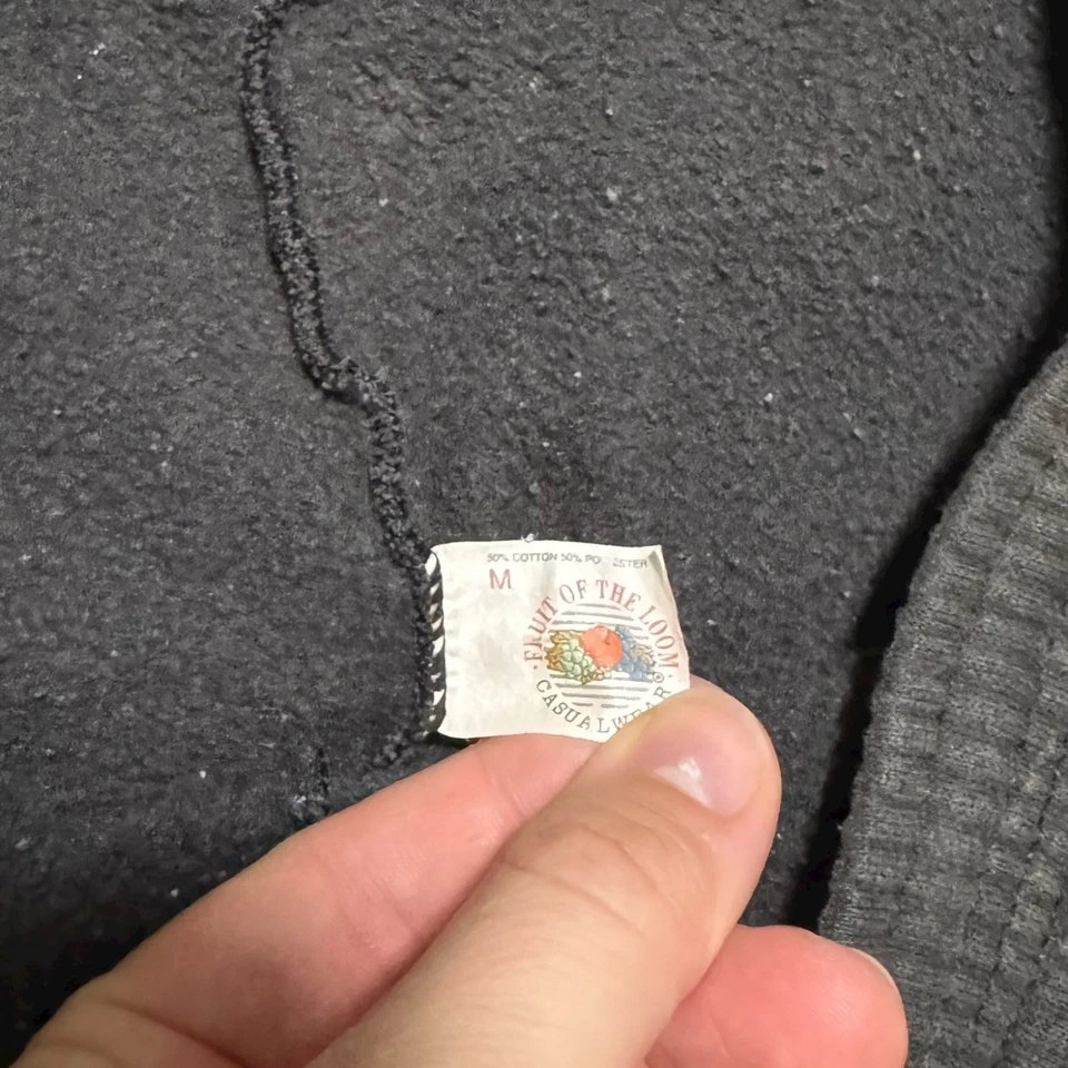 Pantalones deportivos negros desteñidos por el sol Fruit of the Loom vintage años 80 90 medianos para hombre Foto 4 de 4