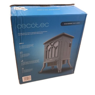 Cecotec Elektrischer Kamin Standkamin Wohnzimmer ReadyWarm 1500 Flames Wärmefunk