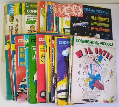 Corriere dei Piccoli 1971 Vintage Near Complete Lot 48 Books + Christmas Catalog