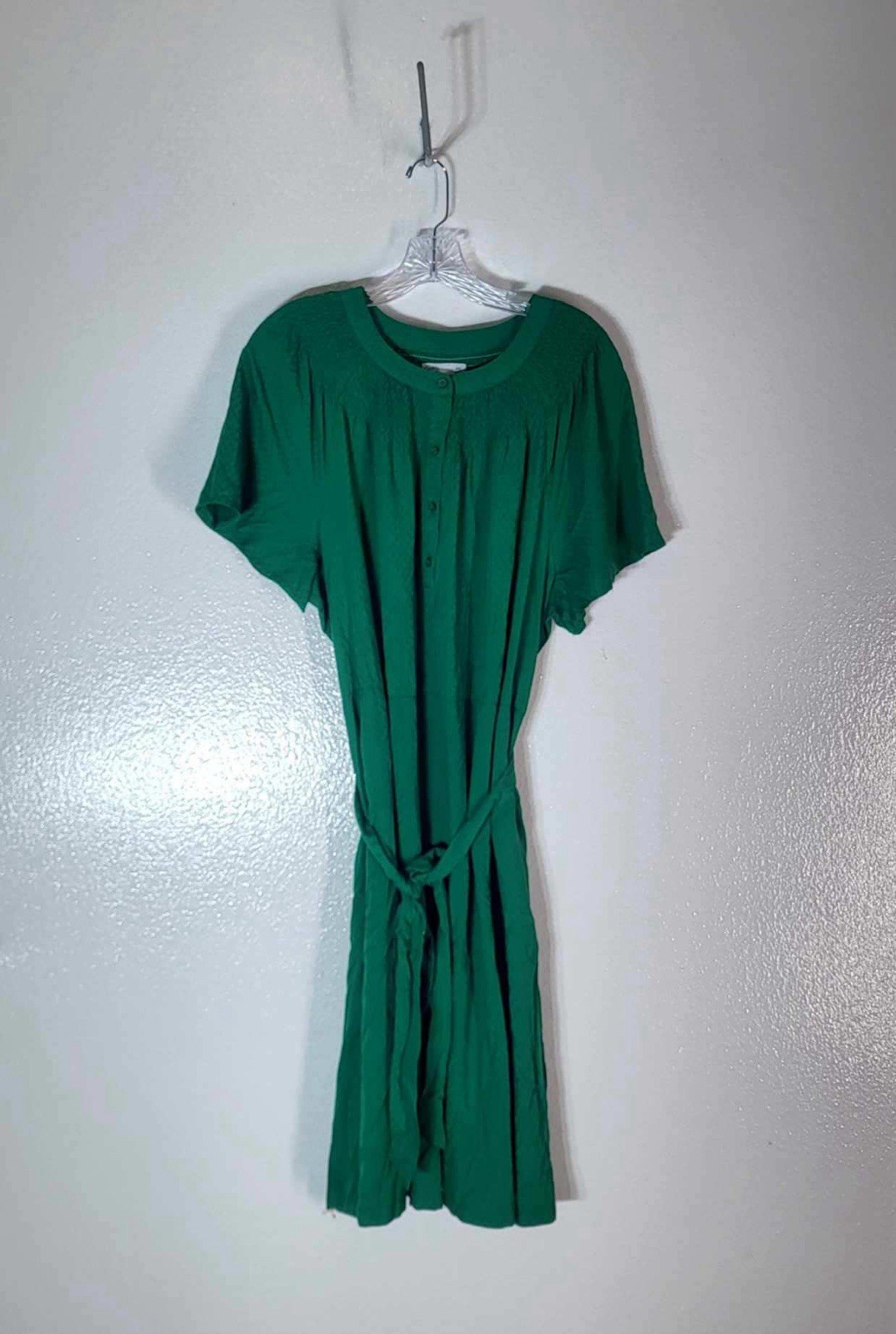 CROFT&BARROW-Green/MULTI-COLLAR-MAXI DRESS-SIZE 2xl
