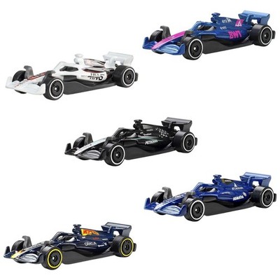 HOT WHEELS 2025 FORMEL 1 5er Pack Red Bull Petronas BWT Haas Williams 1:64 Model