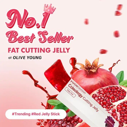 値引き済【新品未使用】FOODOLOGY Coleology 4種合計7点まとめ FOODOLOGY Coleology Cutting Jelly 25g x 10 sticks [Pomegranate