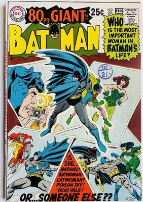Batman #208 (1969) DC 80-Page Giant G-55 Silver Age