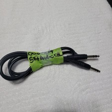 AUDIO CABLE 1/4 TO 1/4 BLACK 5FT STEREO