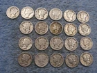 21 SILVER MERCURY DIMES WITH DATES lot 5