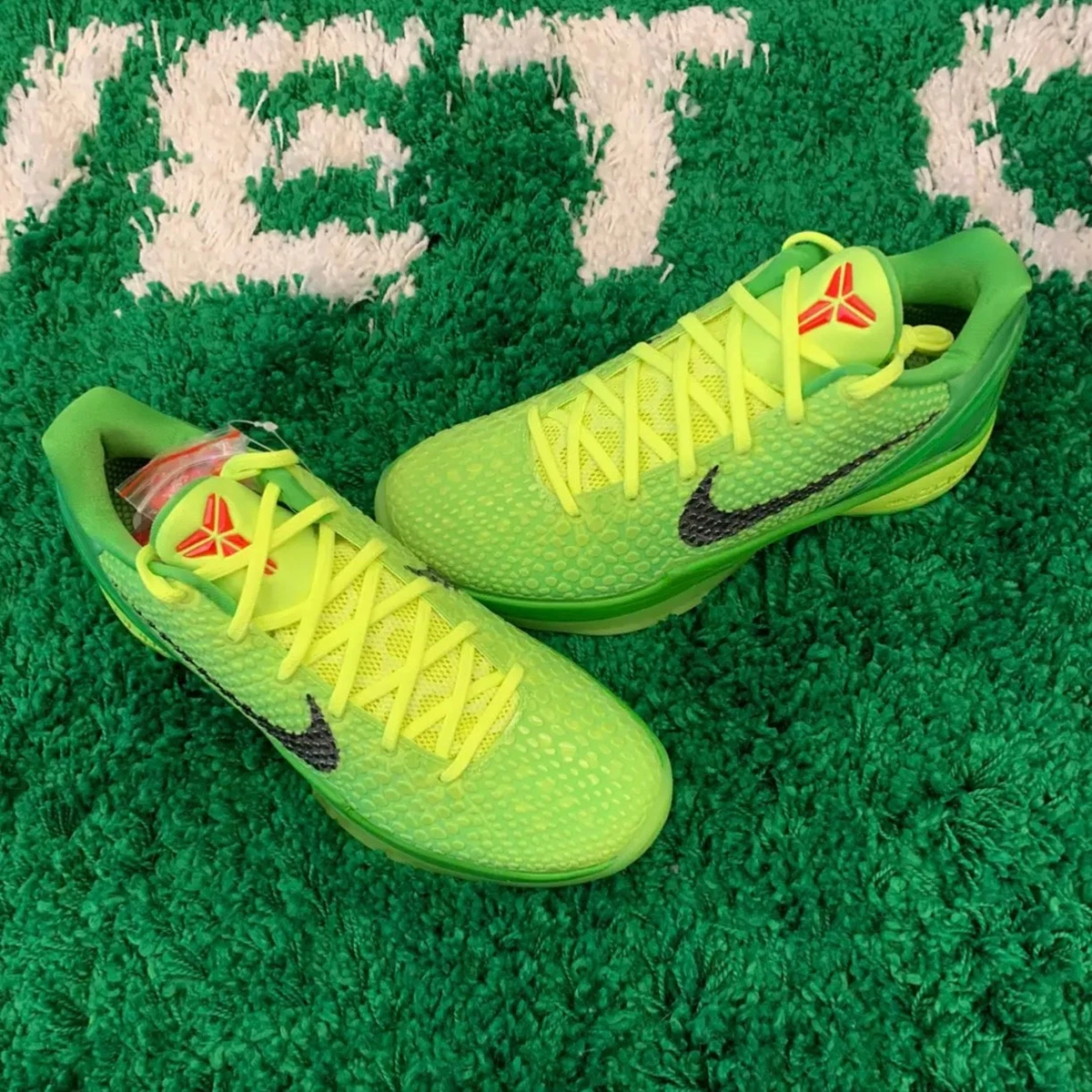 Size 10 - Nike Zoom Kobe 6 Protro Low Grinch for sale online | eBay