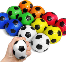 Squeezable Stress Soccer Balls Assorted Colors - 12 Pack 6 Colors