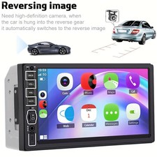 7" Double 2 DIN Car MP5 Player Bluetooth Touch Screen Stereo Radio With Camera
