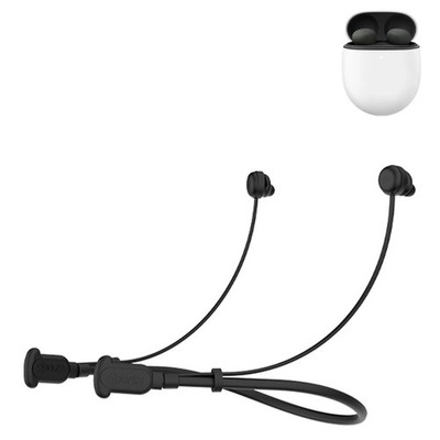 Schwarz Weiß Silikon Nackenbügel für Pixel Buds 2A und Pro 2 Anti Verlust Geb