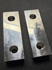 1 SET 2 PIECES 6"X2"X1" MACHINED ALUMINUM SOFT JAWS KURT 6" VISES 6 X 2 X 1