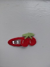 Ebelin Girls' Red Cherry Hairclip 1 Piece New Without Tags