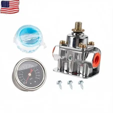 Low Fuel Pressure Regulator with Gauge for Carburetors 3/8in NPT Port