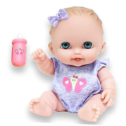 Lil Cutesies 8.5" All Vinyl Baby Doll | Posable and Washable | Removable Lulu