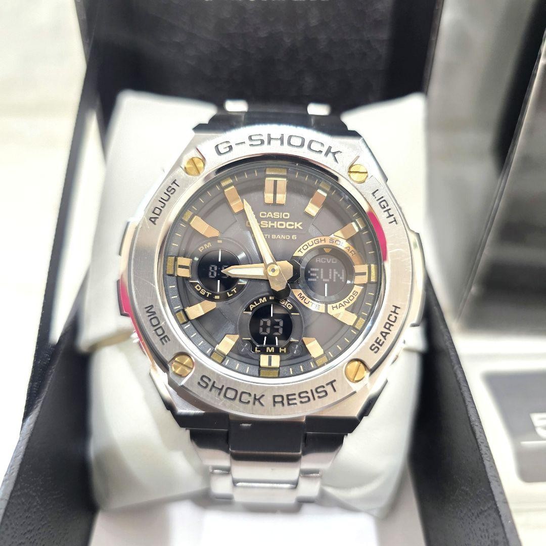 CASIO G-SHOCK G-STEEL GST-W110D-1A9JF black gold Men's Watch Metal
