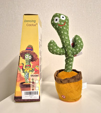 Sprechender Tanzender Kaktus Dancing Cactus Spielzeug Plüschtier Leuchtend Neu°
