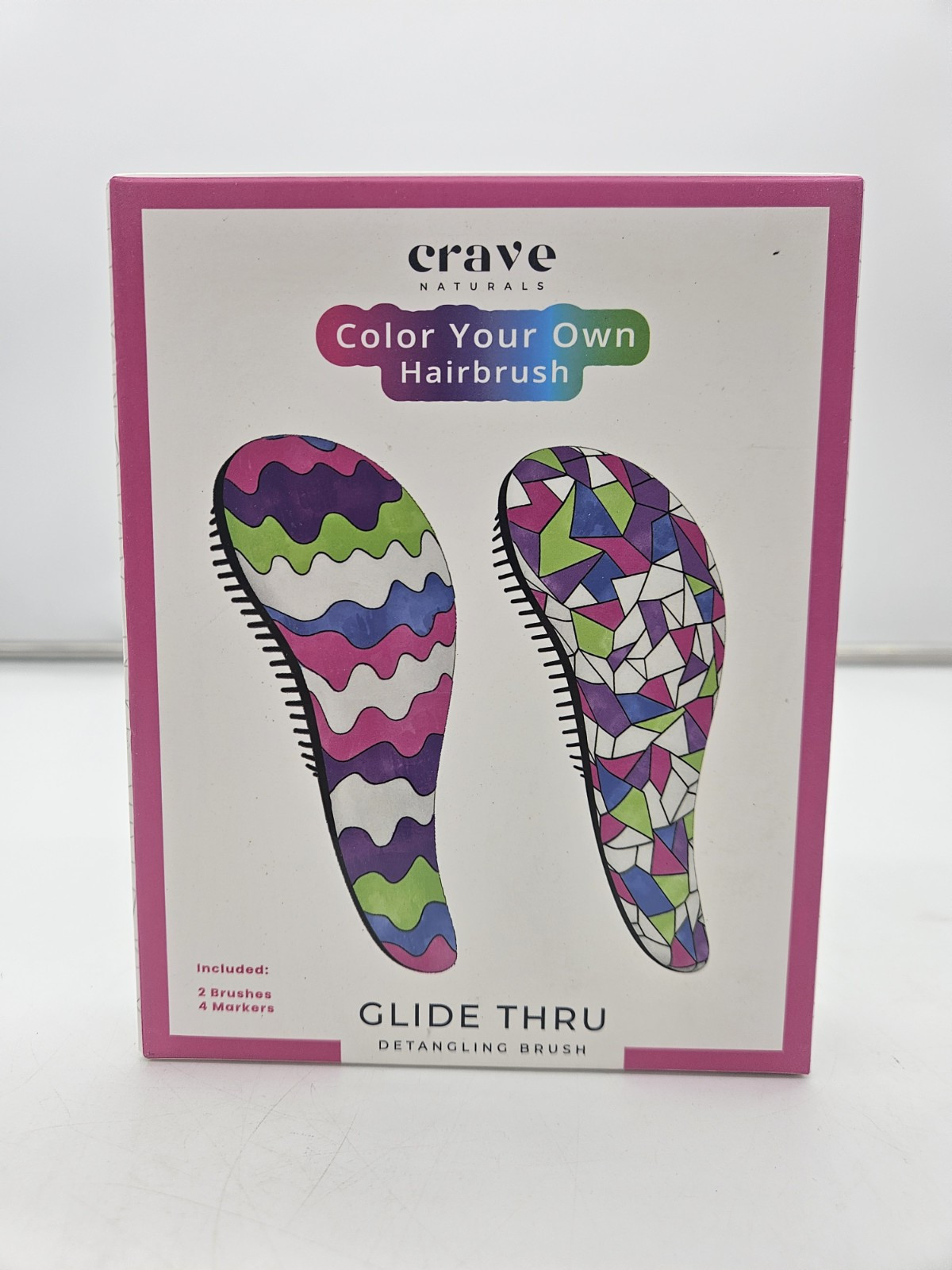 Your Own Small Kids Hair Brush, 2pk - Kids Arts & Crafts, Wavy/mosaic