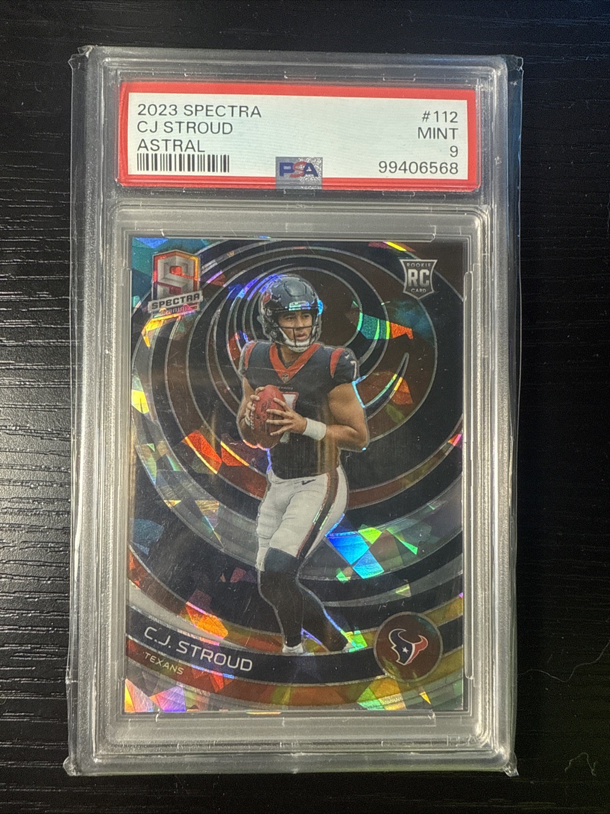 2023 Panini Spectra - Rookies C.J. Stroud #112 Astral Prizm /40 (RC) PSA 9