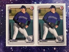 2020 Bowman Draft Sam Weatherly Lot of 2 Rockies 1st Bowman #BD-109
